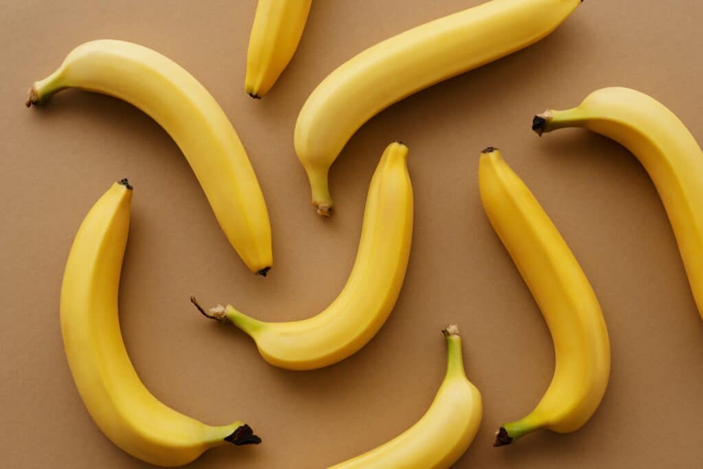 A group of bananas.